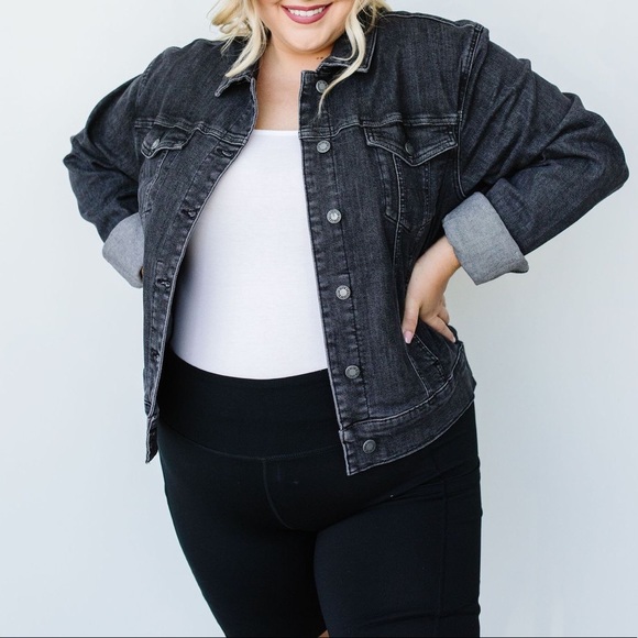 Judy Blue Black Magic Denim Jean Jacket - Picture 8 of 11